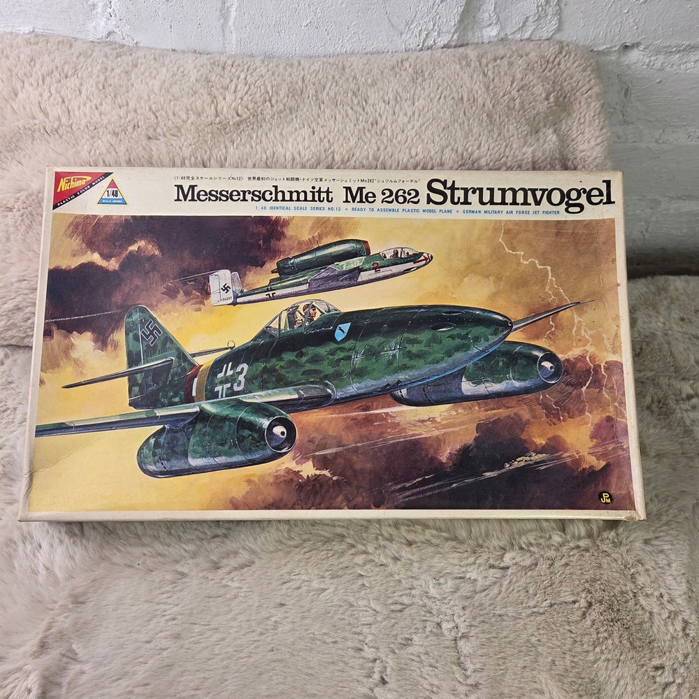 Nichimo Messerschmitt‎ Me 262 Strumvogel 1/48 Scale Model Kit No. 12 Vintage